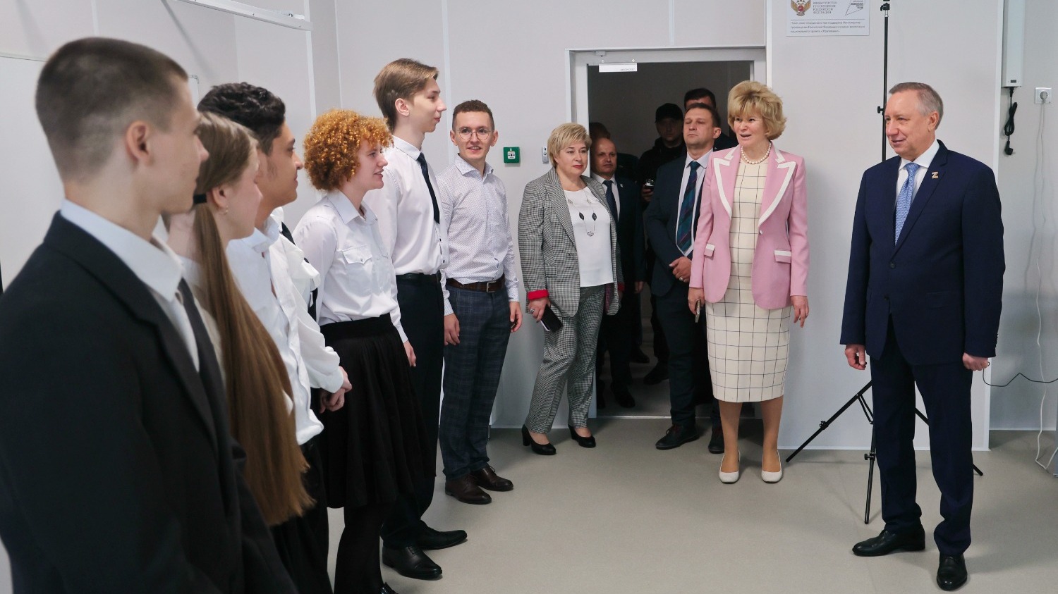 Открытие нового корпуса школы №475 в Выборгском районе 1 сентября 2023 г.